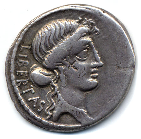 On one of Brutus' coin types